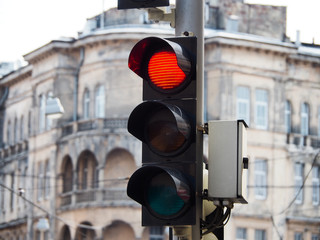 Green light signal for pedestrians