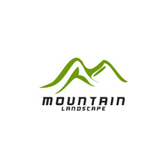 Mountain logo design vector template