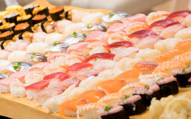 マグロを中心としたお寿司