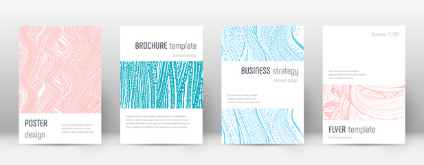 Cover page design template. Minimalistic brochure 