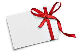 ribbon bow card note chirstmas celebration greeting