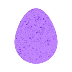 Purple egg decorated with precious stones. Celebratory decor. Expensive gift.  Illustration.