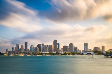 Fototapeta na wymiar Miami, Florida, USA Skyline