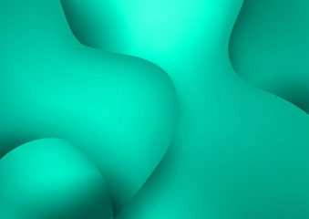 Wavy geometric background with fluid shapes modern concept. 3D abstract bubble gradient shapes composition. Liquid blend design. Bright background for the your text.