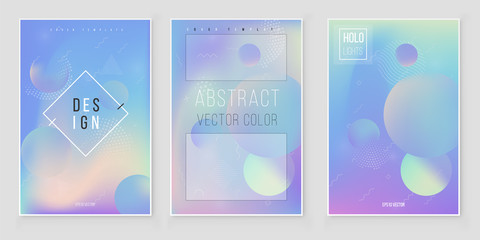 Furistic modern holographic cover set.