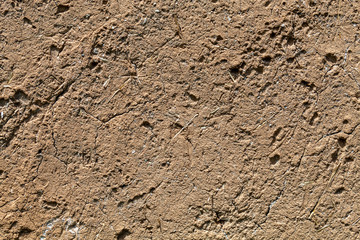 Old Weathered House of The Mud Wall