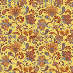 Seamless vector paisley pattern