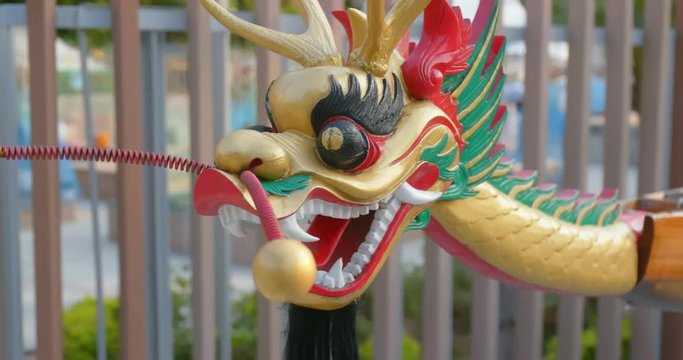  Dragon boat for display in Hong Kong