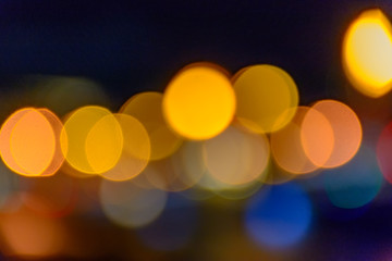 Festive night lights in the city.