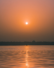 sunset at the ghats