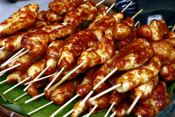 Carioca or deep fried rice flour balls