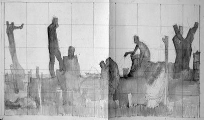 pencil drawing illustration, sketch