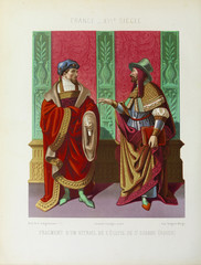 Obraz premium Medieval people