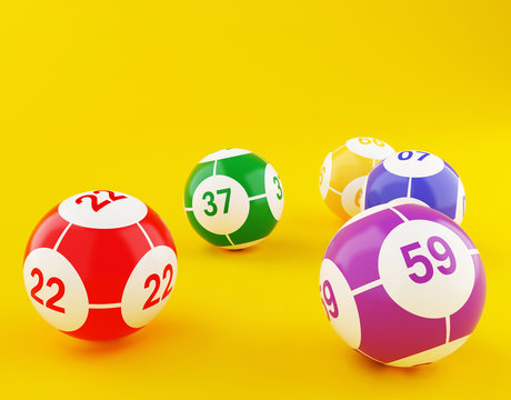 3d Lottery Bingo balls