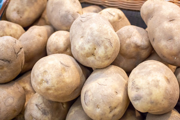 Several units of russet potatoes