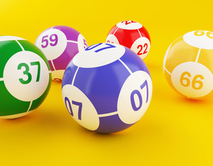 3d Lottery Bingo balls