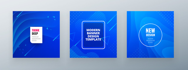 Minimal square banner design. Colorful halftone gradients. background modern template design for web. Cool gradients. Future geometric patterns.