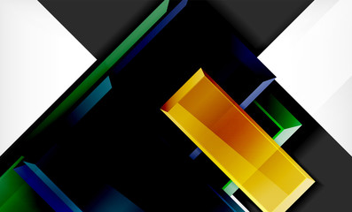 Colorful square and rectangle blocks background