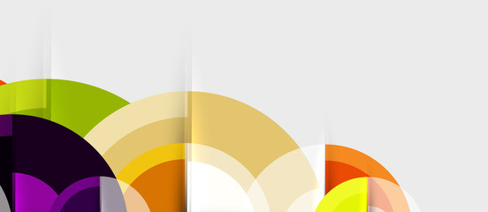 Fototapeta premium Circular geometrical design template