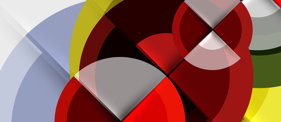 Obraz premium Geometric design abstract background - circles