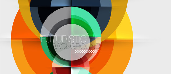 Obraz premium Geometric design abstract background - circles