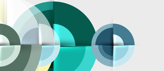 Obraz na płótnie Canvas Geometric design abstract background - circles
