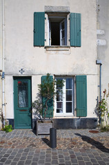 Fototapeta na wymiar Lovely traditional French building on Ile De Re, France