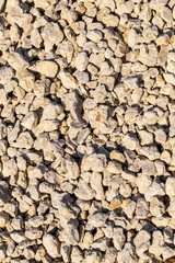 Construction gravel as abstract background