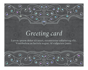 Elegant greeting vintage cards