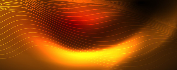 Shiny neon lines techno magic futuristic background, magic energy space light concept, abstract background wallpaper design