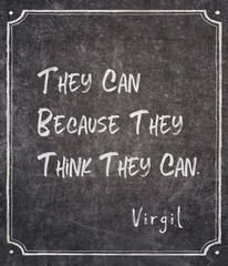think they can Virgil quote