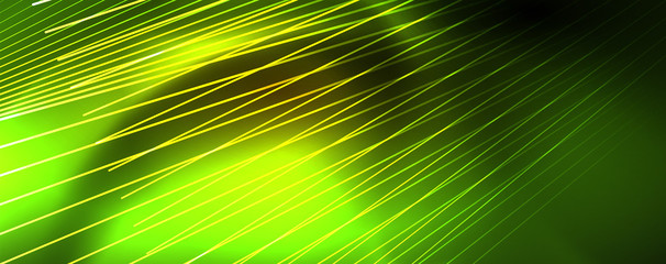 Obraz premium Shiny color neon light with lines, abstract wallpaper, shiny motion, magic space light. Techno abstract background
