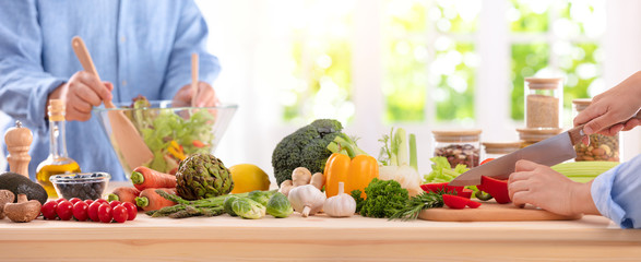 Cooking, food and home concept