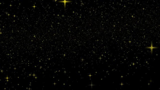 Stars falling in dark space 4K animation