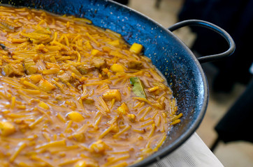 traditional fideua mediterranean diet