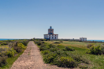 Fototapeta na wymiar lighthouse in tabarca island