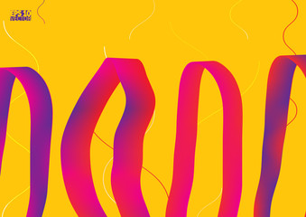 Colorful 3D tape on light background. Eps10 Vector illustration