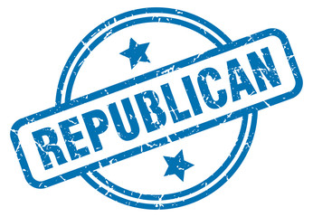 republican grunge stamp