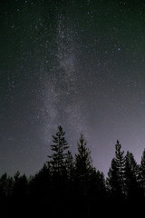 Part of Milky Way in northern night sky