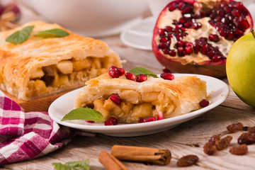 Apple strudel. 