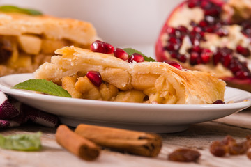 Apple strudel. 