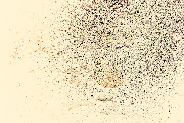 Vintage yellow background. Rough painted wall of aspen gold color. Imperfect plane of golden colored. Uneven old decorative toned backdrop of yellow tint. Texture of gold hue. Ornamental stony surface