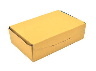 Post gift box isolated white background with clipping path