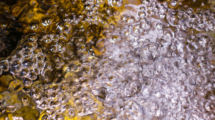 Bubbles in water. Water background.