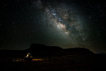 Via lactea in the middle of the desert in Arizona
