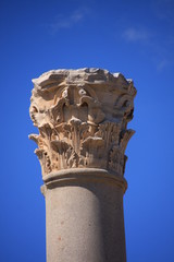 colonne et chapiteau corinthien à Carthage