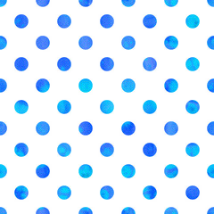 Polka Dot Seamless Texture.Blue aquarelle cercles.