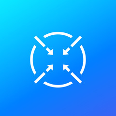 focusing vector icon