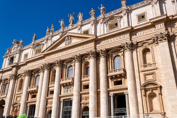 Fototapeta na wymiar St Peters Basilica in Rome