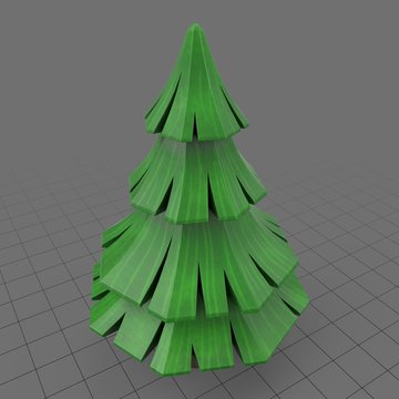 Stylized pine tree